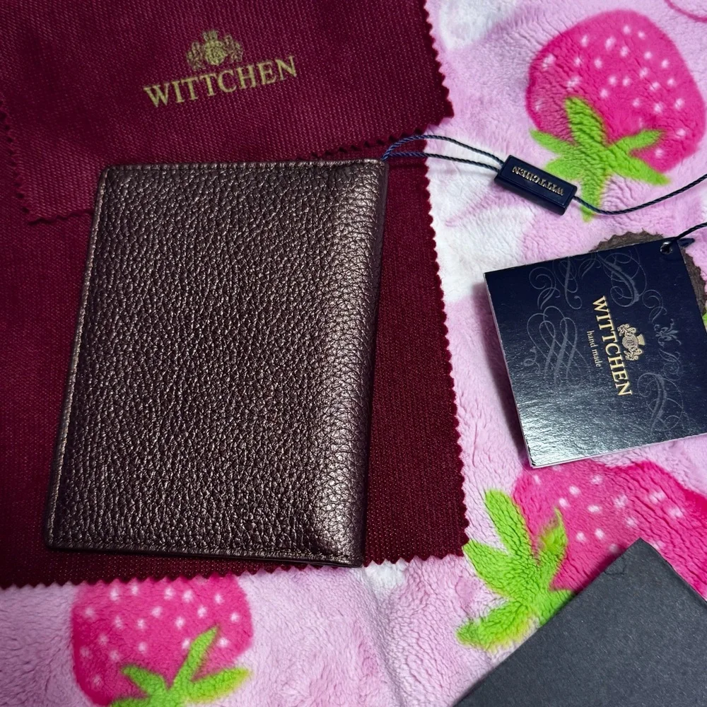 Wittchen Polish European Luxury Brown Leather Passport Holder — NEW Travel